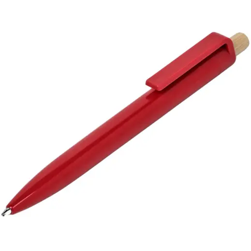 Altitude Tickit Recycled Plastic & Bamboo Ball Pen Red